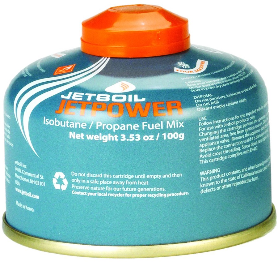 Jetboil Jetpower Fuel Fuel Canister 100g Blue *Collection Only*